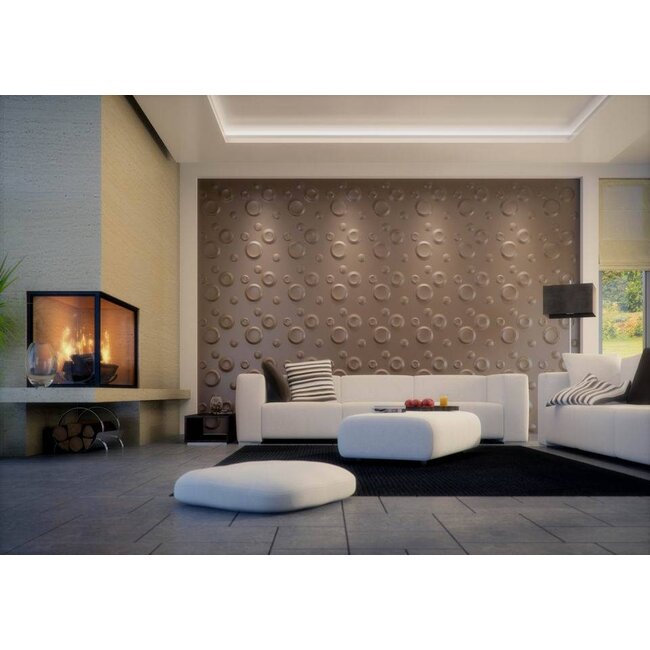 Vidella 3D Wandpaneel Champagne (prijs per pak à 2 m2)