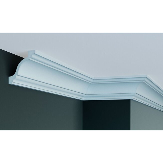 Grand Decor Kroonlijst P835 / K262 (83 x 83 mm), polyurethaan, lengte 2 m