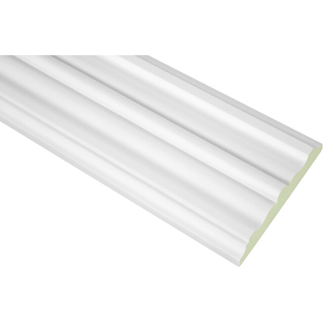 Grand Decor Wandlijst / Deuromlijsting D491 (95 x 21 mm) polyurethaan, lengte 200 cm