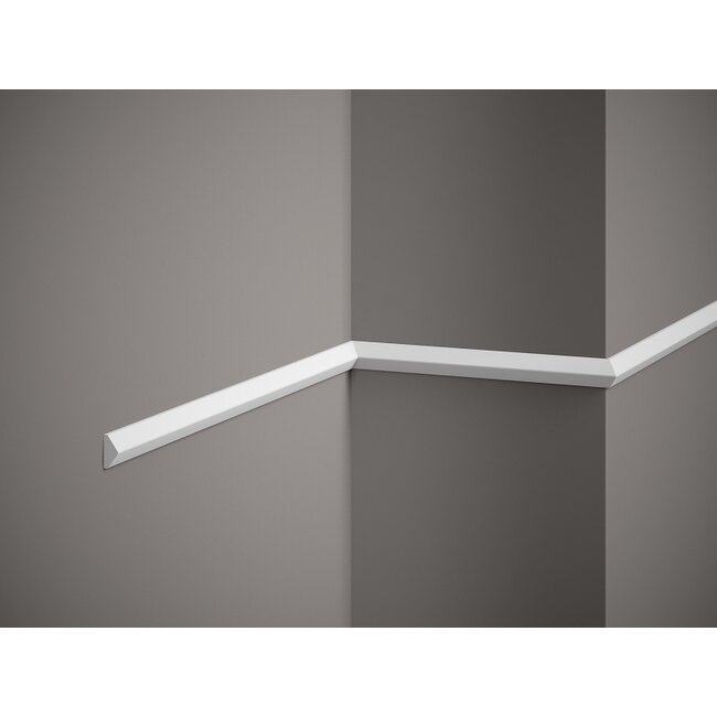 Lijst & Ornament Plint QL022 (20 x 10 mm), lengte 2 m