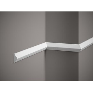 Lijst & Ornament Plint QL023 (40 x 19 mm), lengte 2 m Lijst & Ornament Plint QL023 (40 x 19 mm), lengte 2 m