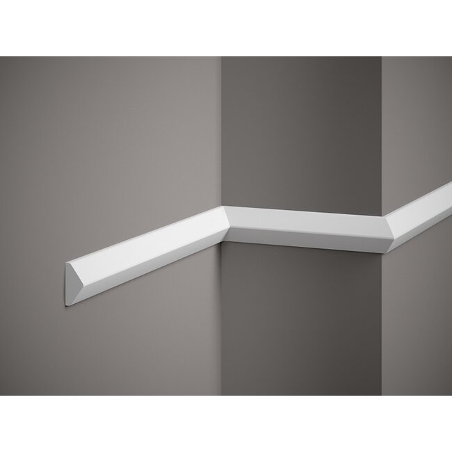 Lijst & Ornament Plint QL023 (40 x 19 mm), lengte 2 m