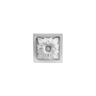 Grand Decor Ornament D401 (9 x 9 Ñ… 2,6 cm), polyurethaan