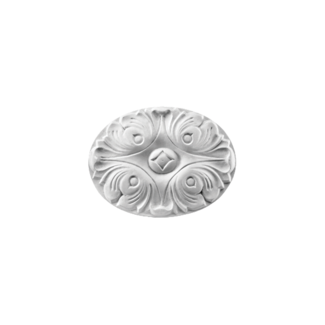 Grand Decor Ornament D489 (15,4 x 11,5 cm x 1,6 cm), polyurethaan