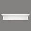 Grand Decor Fronton, gevelornament, kozijn, deuromlijsting D419 (123,5 Ñ… 25 x 9 cm), polyurethaan