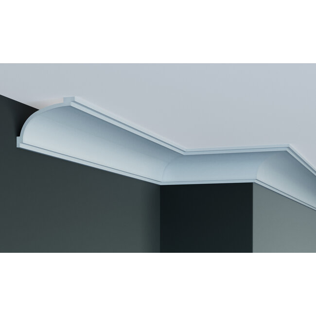 Grand Decor Kroonlijst P893 (90 x 65 mm), polyurethaan, lengte 2 m