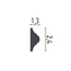 Grand Decor Kaderlijst CR727 (24 x 13 mm), polyurethaan, lengte 2 m
