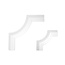 Grand Decor CR727A hoekbochten (130 x 130 mm), polyurethaan, set (4 hoeken)