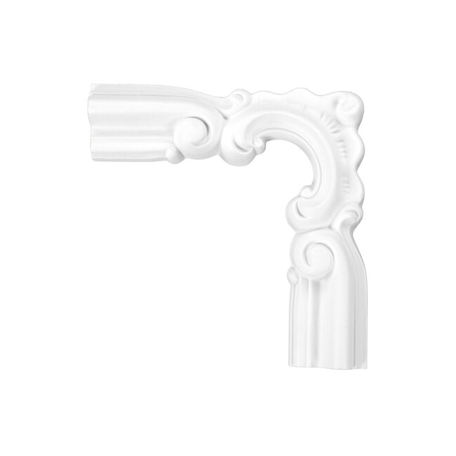 Grand Decor CR824A hoekbochten (145 x 145 mm), polyurethaan, set (4 hoeken)