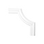 Grand Decor CR824B hoekbochten (230 x 230 mm), polyurethaan, set (4 hoeken