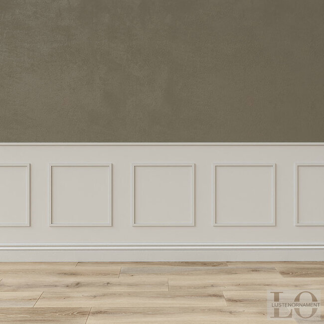 Lijst & Ornament Plint MD012 (20 x 5 mm), lengte 2 m