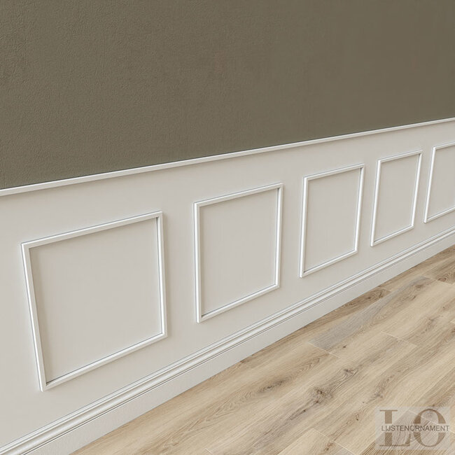 Lijst & Ornament Plint MD010 (15 x 15 mm), lengte 2 m