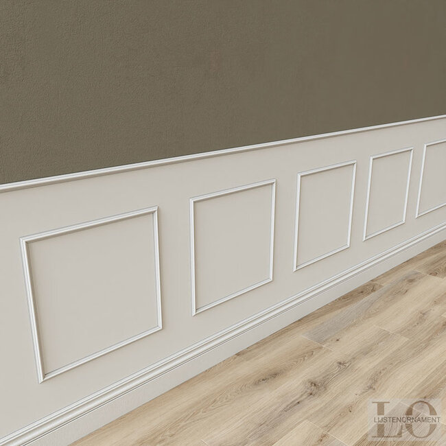 Lijst & Ornament Plint MD003 (22 x 10 mm), lengte 2 m