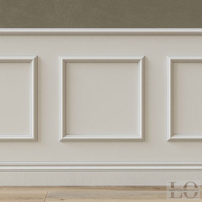 Lijst & Ornament Plint MD002 (40 x 18 mm), lengte 2 m