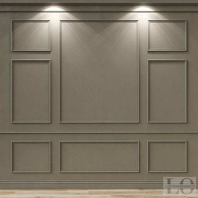 Lijst & Ornament Plint MD325 (41 x 15 mm), HDPS, lengte 2 m