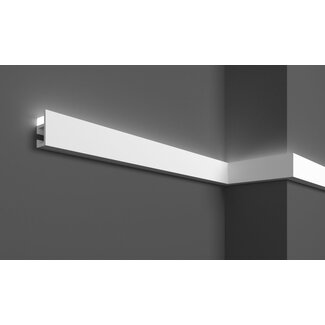 Grand Decor KH903 (48 x 22 mm), HDPS,  lengte 2 m Grand Decor KH903 (48 x 22 mm), HDPS,  lengte 2 m