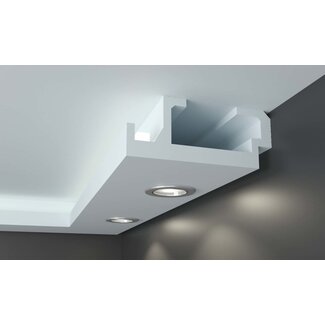Tesori KD408 (195 x 80 mm), lengte 1,15 m, Koof LED voor indirecte / directe verlichting XPS