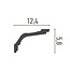 Grand Decor Kroonlijst P836 (124 x 58 mm), polyurethaan, lengte 2 m