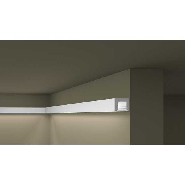 NMC Wallstyl IL12 (20 x 25 mm), HDPS, lengte 2 m. Incl. Diffusor.