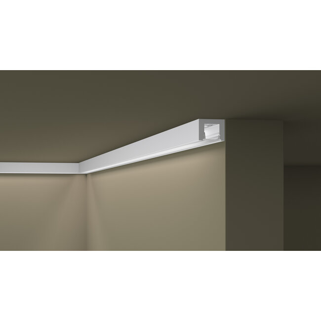 NMC Wallstyl IL12 (20 x 25 mm), HDPS, lengte 2 m. Incl. Diffusor.