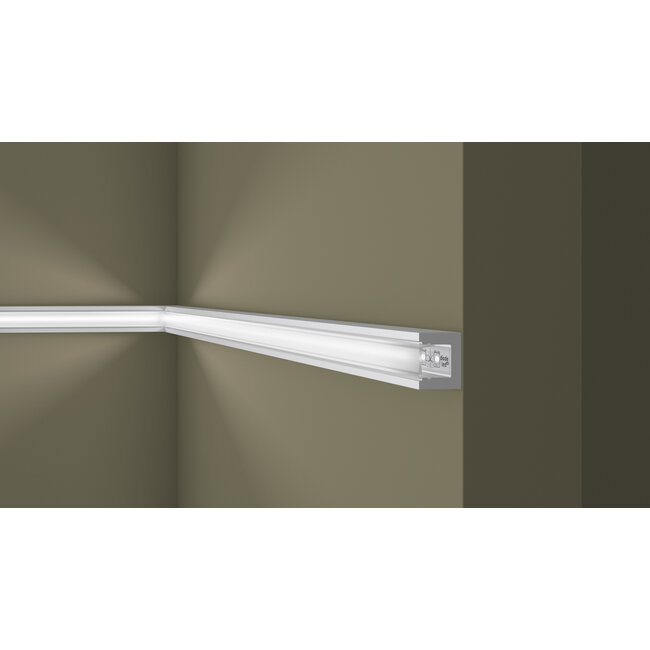 NMC Wallstyl IL12 (20 x 25 mm), HDPS, lengte 2 m. Incl. Diffusor.