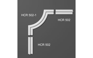 Grand Decor HCR502-1 hoekbochten (170 x 170 mm), polyurethaan, set (4 hoeken)
