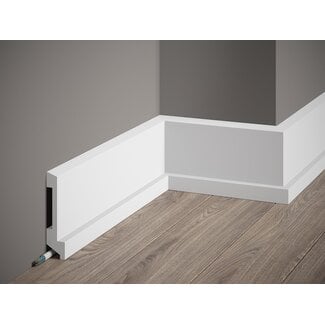 Lijst & Ornament Plint MD025 LED (110 x 27 mm), lengte 2 m