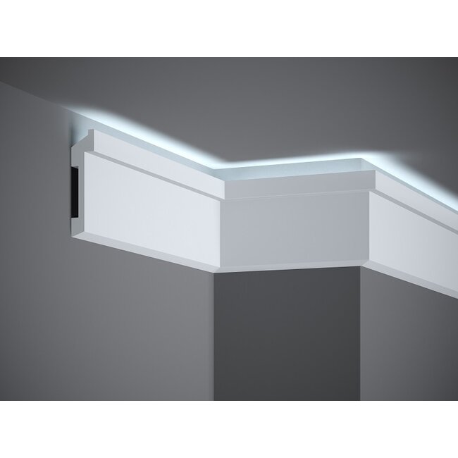 Lijst & Ornament Plint MD025 LED (110 x 27 mm), lengte 2 m