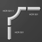 Grand Decor HCR501-1 hoekbochten (154 x 154 mm), polyurethaan, set (4 hoeken)