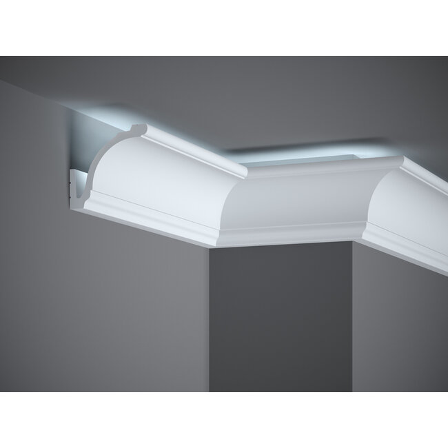 Lijst & Ornament MD161 (92 x 83 mm), lengte 2 m, HDPS - LED sierlijst voor indirecte verlichting