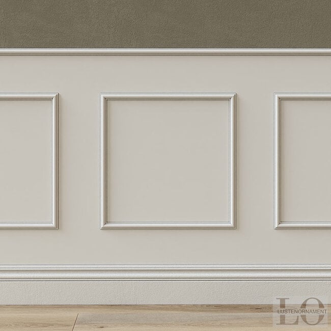 Lijst & Ornament Plint MD413 (25 x 12 mm), HDPS, lengte 2 m