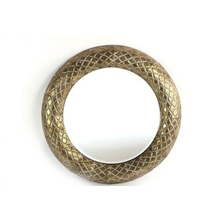Lijst & Ornament Spiegel brons Diameter 77 cm
