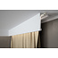 Lijst & Ornament Gordijnkoof kant en klaar LED QL036 (148 x 45 mm), HDPS, lengte 2 m