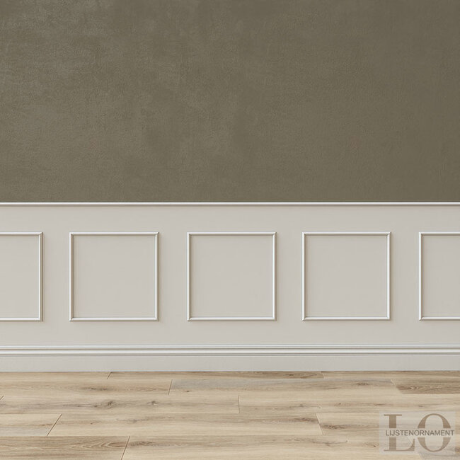 Lijst & Ornament Plint QL022 (20 x 10 mm), lengte 2 m