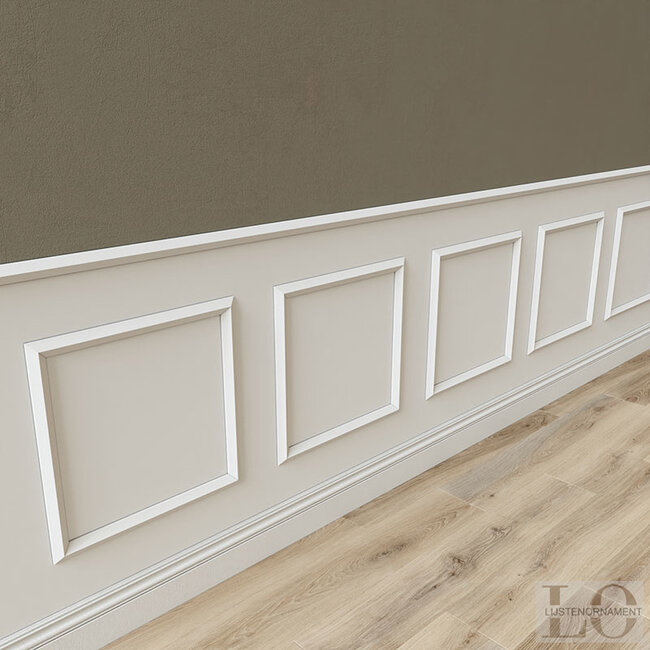 Lijst & Ornament Plint QL023 (40 x 19 mm), lengte 2 m