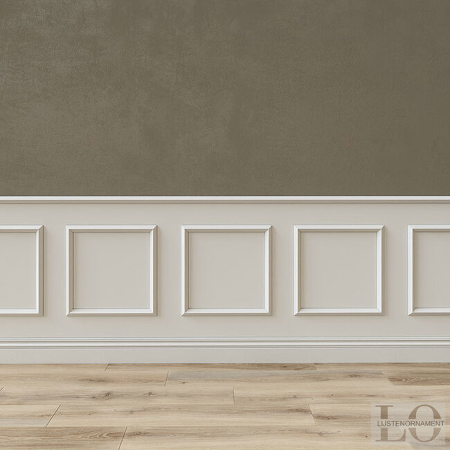 Lijst & Ornament Plint QL023 (40 x 19 mm), lengte 2 m