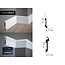 Lijst & Ornament Plint MD025 LED (110 x 27 mm), lengte 2 m