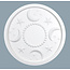 Grand Decor Rozet MOON AND STARS diameter 46,0 cm babykamer / kinderkamer