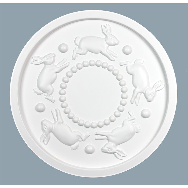 Grand Decor Rozet SPIRALING BUNNIES diameter 46,0 cm babykamer / kinderkamer