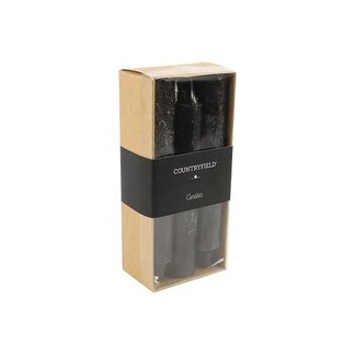 Countryfield Kaars 2h14cm Vela s6 zwart-L14,5B6,5H4,5CM