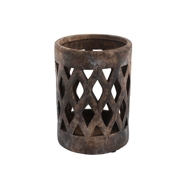 Countryfield Theelicht Dassel L bruin-L22B22H16CM