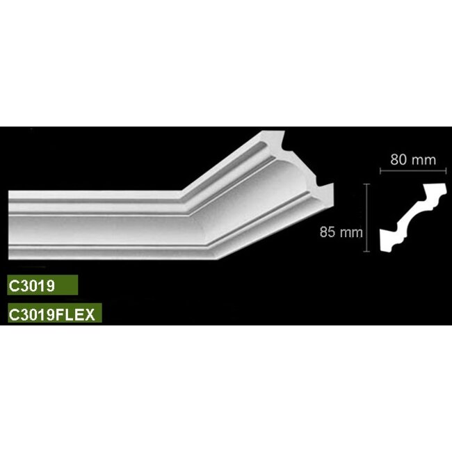 Bovelacci Classicstyl C3019 (80 x 85 mm), lengte 2 m
