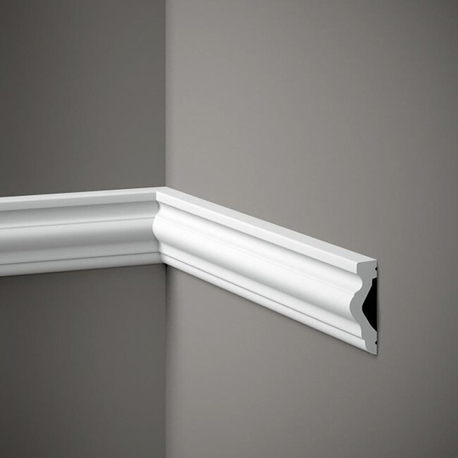 Lijst & Ornament Plint MD308 (65 x 21 mm), lengte 2 m