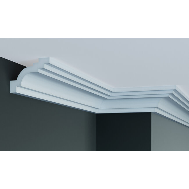 Grand Decor Kroonlijst P928 / K237 (102 x 76 mm), polyurethaan, lengte 2 m