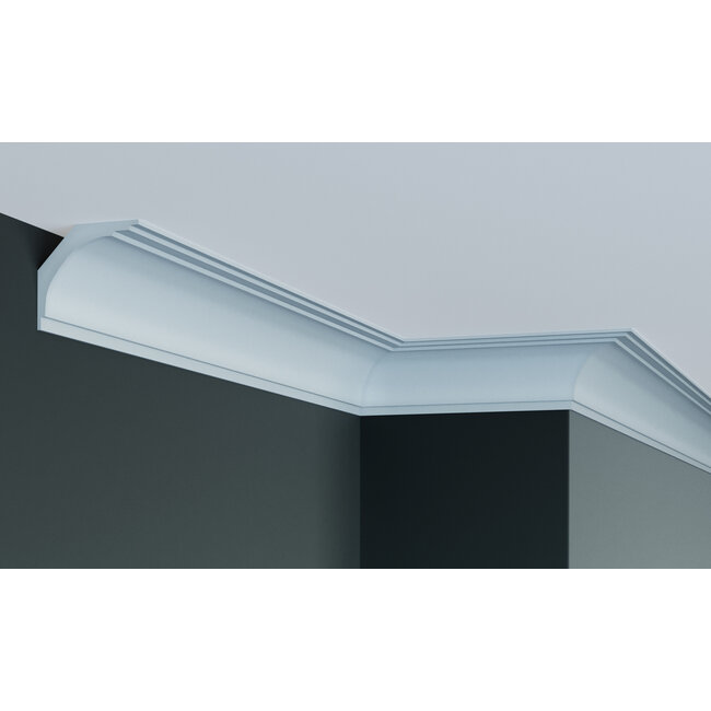 Grand Decor Kroonlijst P907/ K204 (110 x 120 mm), polyurethaan, lengte 2 m