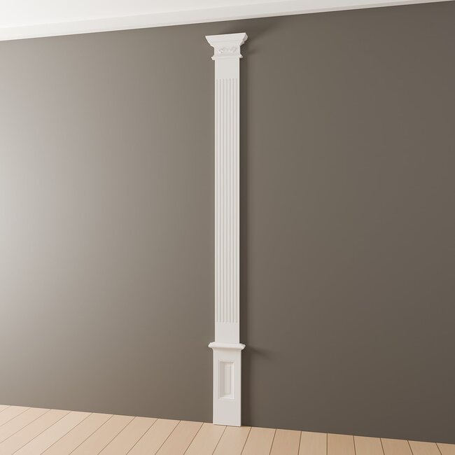 Grand Decor Pilasterschacht PL275 - polyurethaan, 19,7 x 220 cm