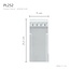 Grand Decor Pilastervoet PL252 - polyurethaan, 11 x 25,5 cm