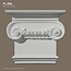 Grand Decor Pilasterkapiteel PL258L - polyurethaan, 21,4 x 18,9 cm