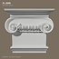 Grand Decor Pilasterkapiteel PL258R - polyurethaan, 21,4 x 18,9 cm