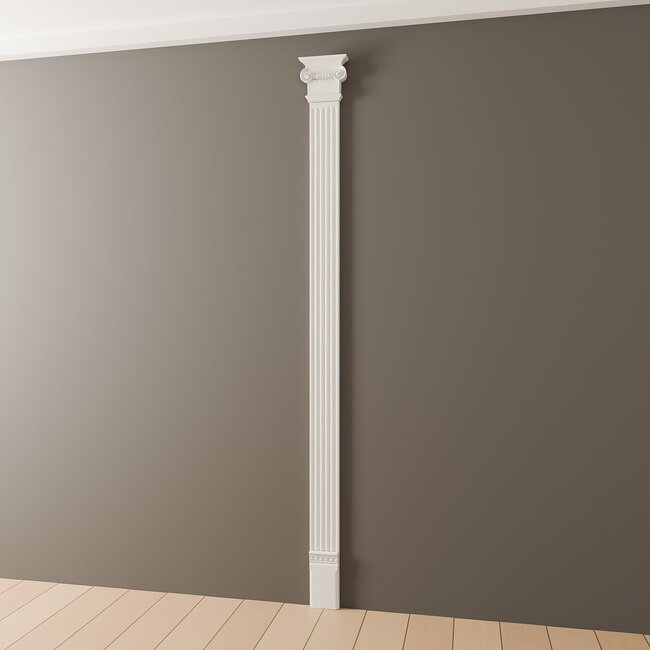 Grand Decor Pilasterkapiteel PL258R - polyurethaan, 21,4 x 18,9 cm